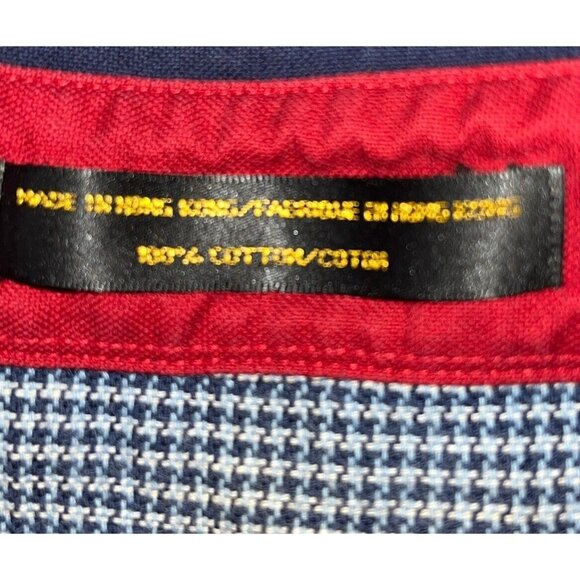 Alexander Julian Colours Dress Shirt Short Sleeve Mens XL Blue Collared Cotton - Picture 6 of 6